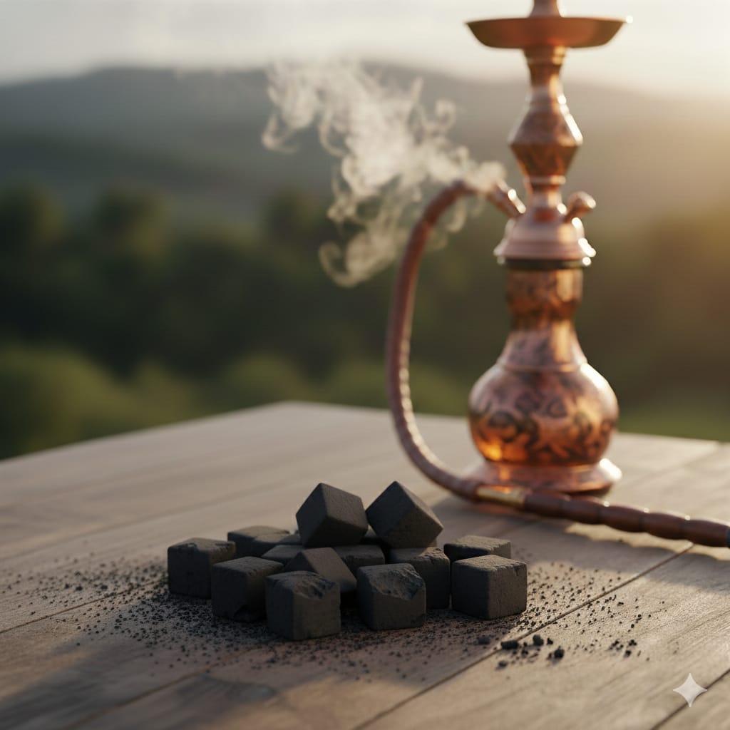 Hexagonal charcoal